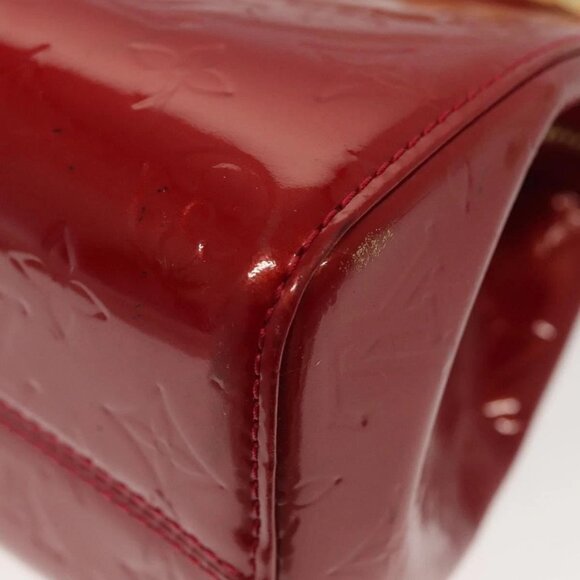 LOUIS VUITTON Monogram Vernis Brea PM Hand Bag Red M91623 LV Auth ep10407 - Picture 4 of 16